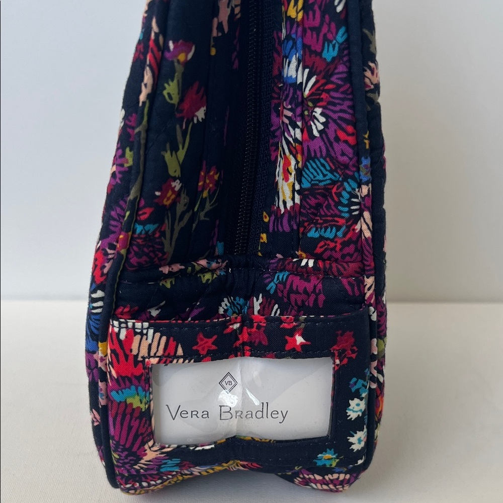 Vera Bradley Navy Floral Cosmetic Bag - Picture 5 of 7